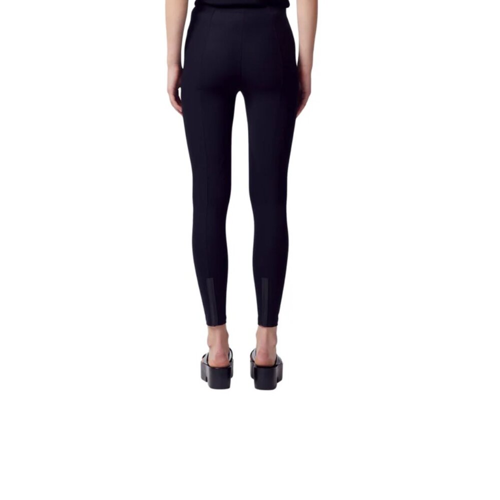 NWT Tech Stretch Leggings w/ Leather Trim - ITAL CORE